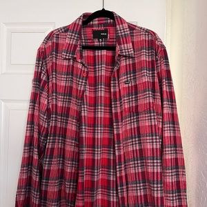 Nwot unisex hurley flannel
